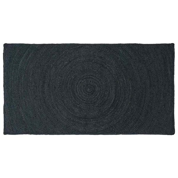 vidaXL Area Rugs Rectangular Dark Grey 80 x 150 cm Jute