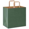 vidaXL Paper Bags 50 pcs with Handles Green 26x17x25 cm