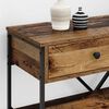 vidaXL Console Table with Drawer Brown 100 x 34.5 x 75 cm Wood
