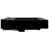 Rectangular Ceramic Basin Black with Faucet Hole 60x46 cm