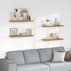 vidaXL Wall Shelf 4 pcs Beige 90 x 23.5 x 4 cm Engineered Wood