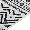 vidaXL Rug Black and White 120x180 cm Cotton
