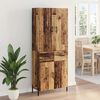 vidaXL Highboard Old Wood 69.5 x 34 x 180 cm Engineered Wood