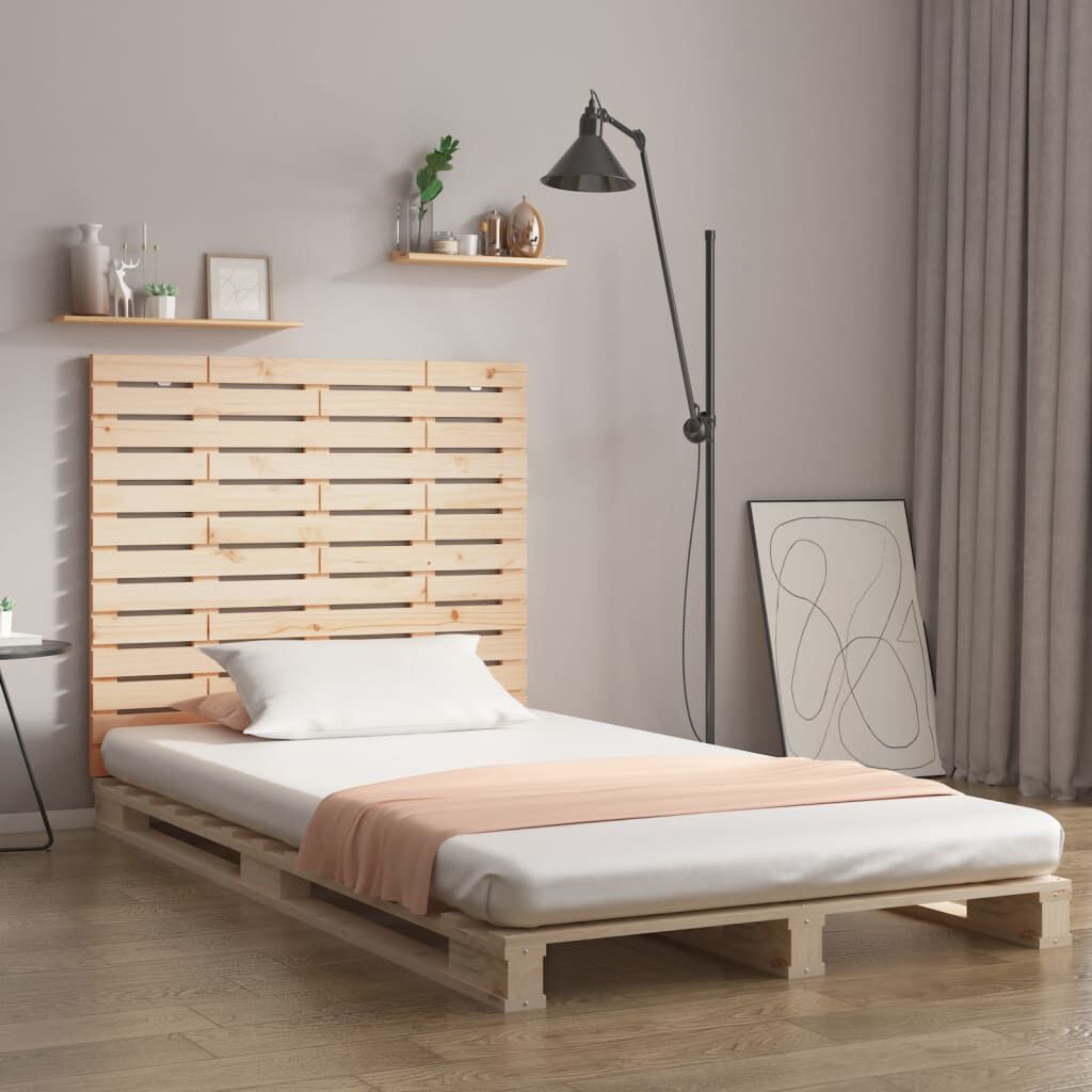 vidaXL Wall Headboard 81x3x91.5 cm Solid Wood Pine