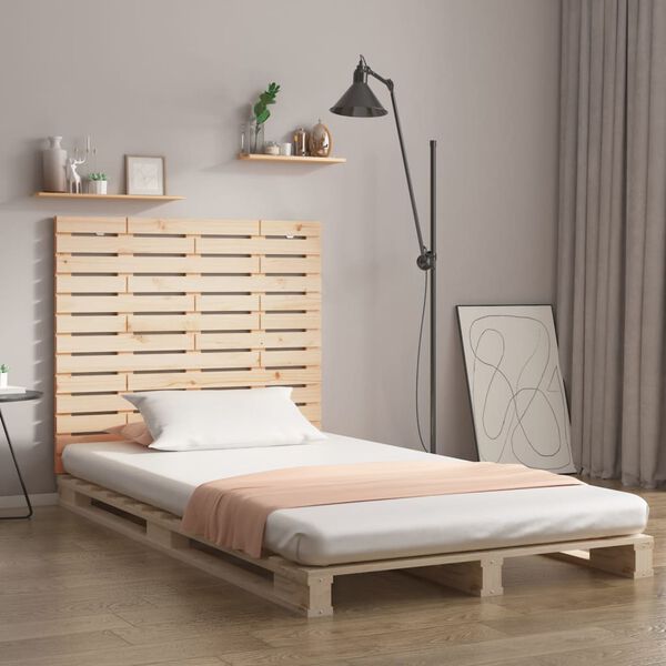 vidaXL Wall Headboard 81x3x91.5 cm Solid Wood Pine
