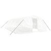 vidaXL Greenhouse with Steel Frame White 40 m&sup2; 8x5x2,3 m