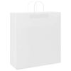 vidaXL Paper Bags 250 pcs with Handles White 45x17x48 cm