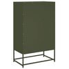 vidaXL Highboard Olive Green 68x39x111.5 cm Steel