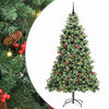 vidaXL Artificial Christmas Tree 300 LEDs Warm White PVC and Metal