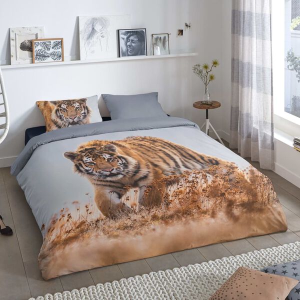 Good Morning Duvet Cover TIGER 200x200/220 cm Multicolour