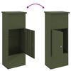 vidaXL Parcel Drop Box Olive green 44.5 x 29 x 110.5 cm Steel