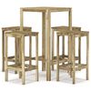 vidaXL 5 Piece Garden Bar Set Impregnated Pinewood