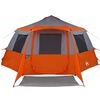 vidaXL Cabin Tent with Roof Grey and Orange 500 x 500 x 294 cm