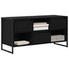 vidaXL TV Cabinet Black Oak 100 x 36 x 49.5 cm Engineered Wood