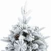 vidaXL Artificial Hinged Christmas Tree White 120 cm PE and PVC