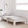 vidaXL Bed Frame with Headboard White 90 x 190 cm Solid Pine Wood