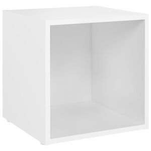 vidaXL TV Cabinet White 37x35x37 cm Engineered Wood