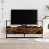 vidaXL TV Cabinet Wall-mounted Smoked Oak 100.5x30x51 cm Engineered Wood