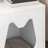 vidaXL Cat House White 42.5 x 40 x 52.5 cm Engineered Wood