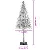 vidaXL Artificial Christmas Tree with Stand White 71 x 71 x 150 cm