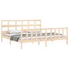 vidaXL Bed Frame without Mattress 200x200 cm Solid Wood Pine
