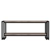Homemania Coffee Table Lesa 102x45x40cm Black and Walnut