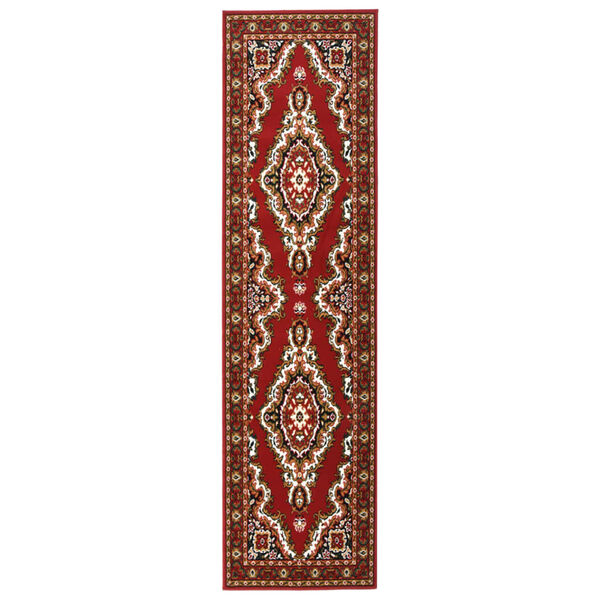 vidaXL Runner Rug BCF Oriental Red 80x350 cm