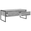 vidaXL Coffee Table Grey Sonoma 100 x 46 x 40 cm Engineered Wood