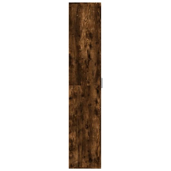 vidaXL Highboard Smoked Oak 60x35x180 cm Engineered Wood