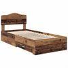 vidaXL Bed Frame with Headboard Old Wood 100 x 200 cm Engineered Wood