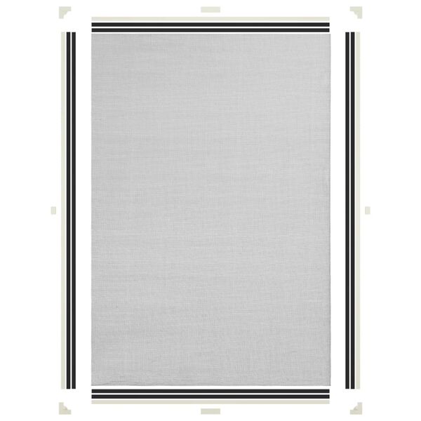 vidaXL Magnetic Insect Screen for Windows White 80x120 cm Fibreglass