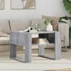vidaXL Coffee Table Grey Sonoma 66 x 53 x 45 cm Engineered Wood