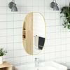 vidaXL Wall Mirror Gold 80x50 cm