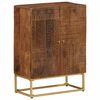 vidaXL Sideboard 55x30x76 cm Solid Wood Mango and Iron