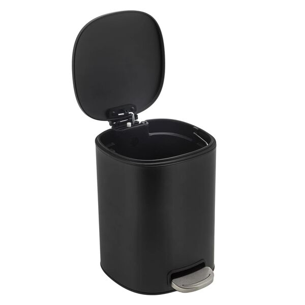 HI Metal Pedal Bin 5 L Black
