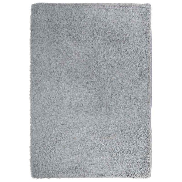 vidaXL Shaggy Rug High Pile NAVARRA Silver Grey 200x290 cm Polyester