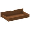 vidaXL Bed Frame without Mattress Honey Brown Solid Wood 140x200 cm (322078+321987)