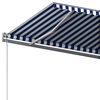 vidaXL Freestanding Manual Retractable Awning 600x300 cm Blue/White