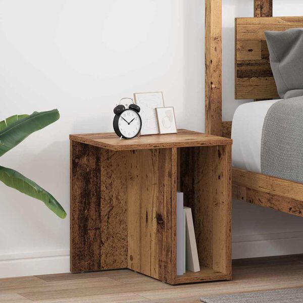 vidaXL End Table 2 pcs Old Wood 37 x 32 x 40 cm Engineered Wood
