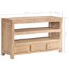 vidaXL TV Cabinet Solid Acacia Wood 90x30x55 cm Light Brown