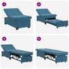 vidaXL Sofa Bed Blue 67 x 194 x 38 cm Velvet