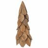 vidaXL Christmas Tree with Stand Brown 50 cm Solid teak wood