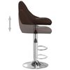 vidaXL Bar Stools 2 pcs Brown Faux Leather