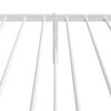 vidaXL Metal Bed Frame without Mattress with Headboard White 90x190cm