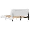 vidaXL Bed Frame with LED without Mattress "Hvar" White 160x200 cm