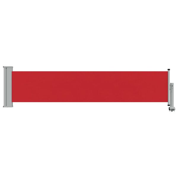 vidaXL Patio Retractable Side Awning 60x300 cm Red