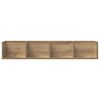 vidaXL CD Wall Shelf Artisan Oak 100x18x18 cm Engineered Wood