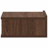 vidaXL Floating Nightstand Brown Oak 40x30x15 cm Engineered Wood