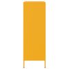 vidaXL Highboard Mustard Yellow 68x39x113 cm Steel