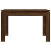 vidaXL Dining Table Brown Oak 120x60x76 cm Engineered Wood